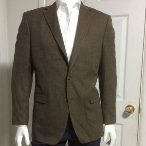 Ralph Lauren beige houndstooth Silk Blazer size44L